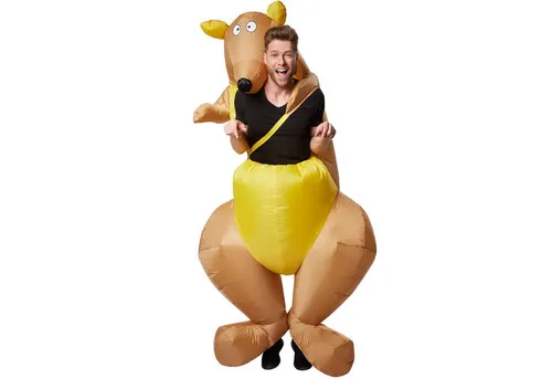 tectake® Selbstaufblasbares Aufsitzkostüm Känguru von dressforfun