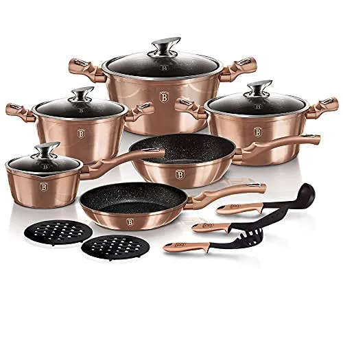 Berlinger Haus 15Pcs Metallisch Kochgeschirr Set von Berlinger Haus