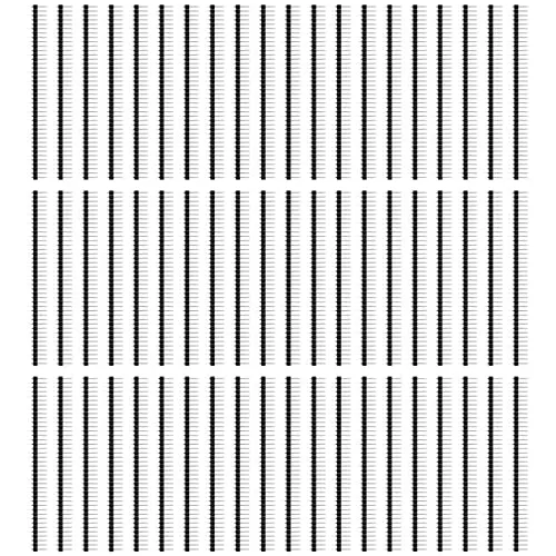Stiftleisten Breakaway Leiterplatte einreihig Pin Header rechtwinklig männlich 40 Pin 2.54mm gerade Stiftleiste für Technologie Arduino Prototyp Schild, Himbeer Pin DIY60 Stück