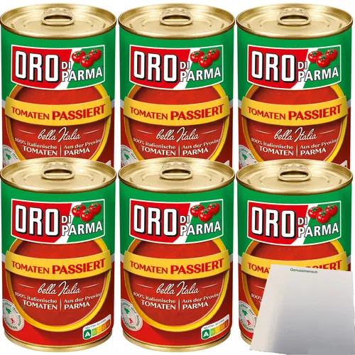 Oro Di Parma Tomaten passiert 6er Pack 6x 400g Dose + usy Block