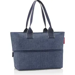 reisenthel shopper e1 Einkaufstasche Herringbone Dark Blue
