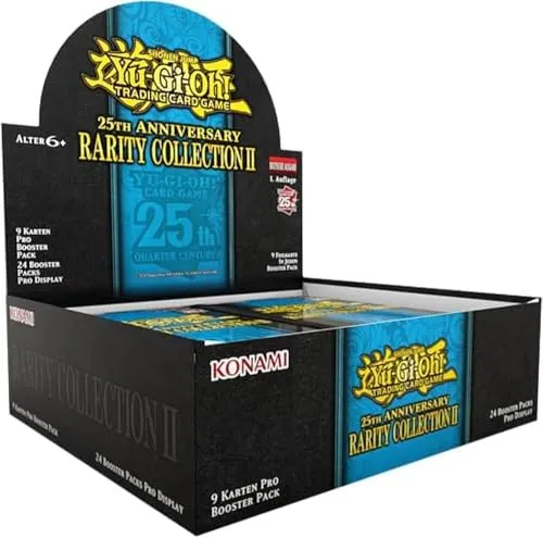 Yu-Gi-Oh! 25th Anniversary Rarity Collection II Display – 1. Auflage Deutsch - Sammelkarten Packs & Sets mit doppelt so vielen Ultra- und Secret Rares pro Packung für erhöhte Chancen auf Luxus-Rares und weniger Verpackungsmüll.