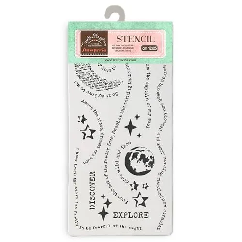Stamperia - Thick Stencils for Scrapbooking, Albums, Card Making, Bullet Journalling and More, Dream, Flexible Material, Easy to Clean, Perfect for Hobbies, Crafts and Gifting (Secret Diary)