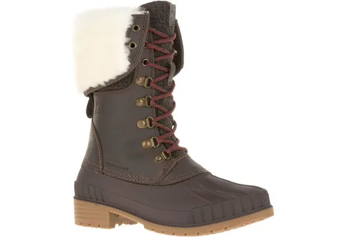 Kamik Stiefel W SIENNA F 2 Outdoorschuh - Stylische Halbstiefel für Damen von KAMIK mit Heat-MX™ Isolierung. Wasserdichte Gummisohle sorgt für besten Halt auf rutschigen Untergründen. Ideal für Herbst und Winter, vielseitig tragbar durch umklappbaren Schaft.