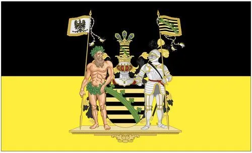 Flagge / Fahne Provinz Sachsen Wappen Hissflagge 90 x 150 cm