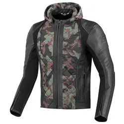 Bogotto Radic Motorrad Leder-Textiljacke, grün, Größe XS in grün von Bogotto