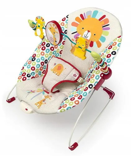 Bright Starts Liegestuhl Fröhliches Löwenbaby mit Vibrationen