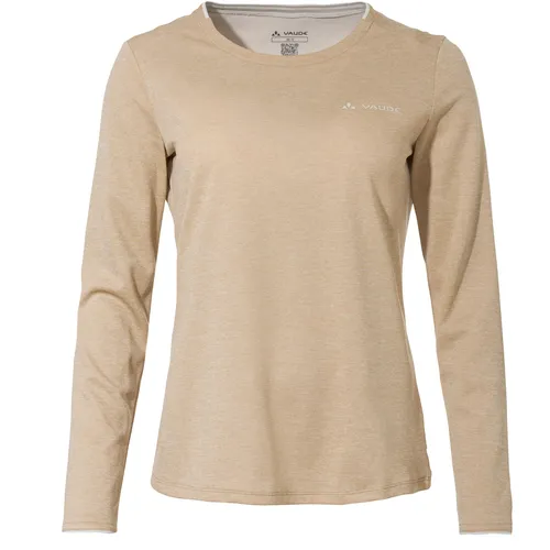 VAUDE Damen Wo Essential LS T-Shirt - Langarmshirt für Damen, pflegeleicht und schnelltrocknend. Ideal für sommerliche Aktivitäten und umweltfreundlich dank VAUDE Green Shape-Label.