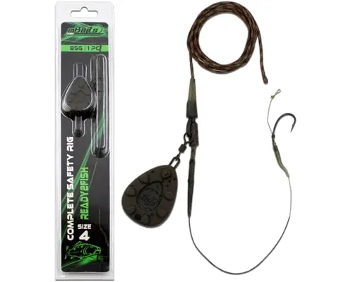 Angel-Berger Magic Baits Ready2Fish Complete Safety Rig - Bleikernschläuche & Wire Line - Robuste Karpfenmontage mit hochwertigem Lead Core Material und Safety Lead Clip für optimale Sicherheit beim Drill.