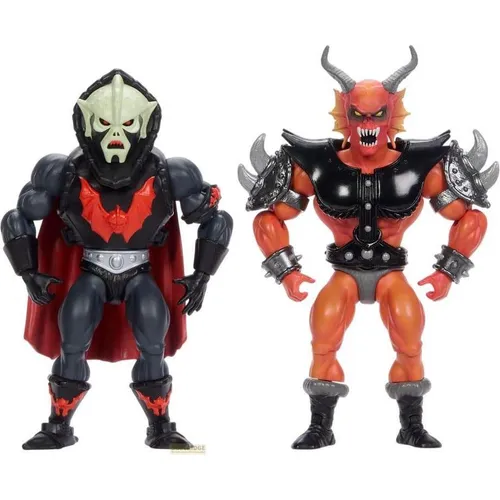 Masters of the Universe x Stranger Things Actionfiguren 2er-Pack Hordak & Hellfire-Man - Detailreiche 14 cm große Actionfiguren im Set, ideal für Fans von 'Masters of the Universe' und 'Stranger Things'. Inklusive Zubehör und in ansprechender Fensterbox.