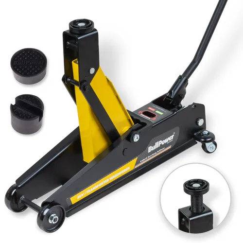 3T Rangierwagenheber für SUV und Geländewagen - Hydraulischer Wagenheber mit Gummiauflage, ideal für SUVs und PKWs, Tragkraft bis 3000 kg, bietet ergonomischen Handgriff und höhenverstellbare Auflagefläche.
