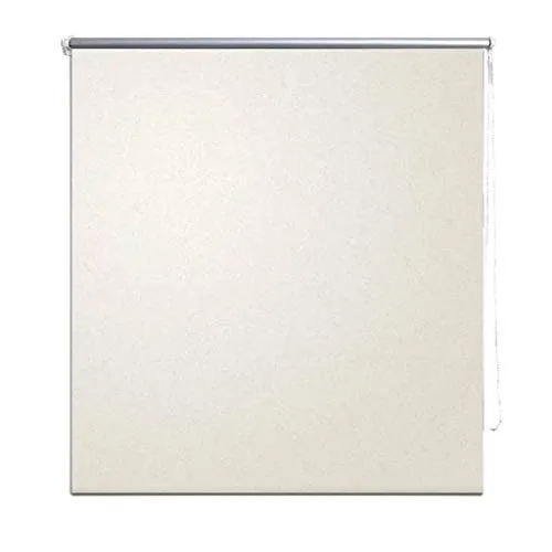 vidaXL Verdunkelungsrollo 160 x 230 cm creme - Blickdicht und Thermobeschichtet - Rollos für Wohnräume, ideal für effektive Verdunkelung und Wärmeisolierung. Mit einfacher Kettenzugbedienung und flexibler Montageoption.
