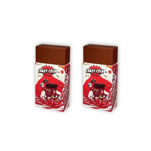 Radiergummi Kinder - 2 Bleistift-Radierer mit Cola Duft - Kleine, Lustige, Weiche Radiergummis für Schule, Radiergummi Set für Kinder, Jungen, Mädchen - Mitgebsel, Geschenke für Kindergeburtstag