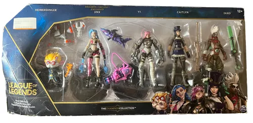 League Of Legends Champions Collection 5er Pack Figurenset - Action- & Spielfiguren, enthält fünf detailreiche Figuren der beliebtesten Champions, ideal für Sammler und Fans von League of Legends.