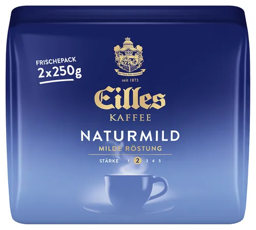 EILLES KAFFEE Naturmild, 2x250g gemahlen
