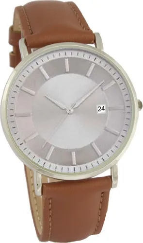 Herrenarmbanduhr mit Lederarmband