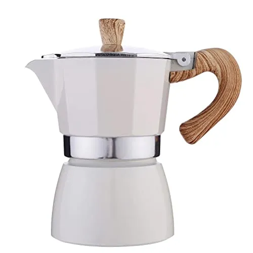 Mnsun 150ML Kaffeemaschine, Espressokocher Induktion geeignet | Aluminium Mokkakanne, Espressokanne, Espresso Maker,Espresso-Kocher, Moka-Kanne für Filterkaffeemaschine