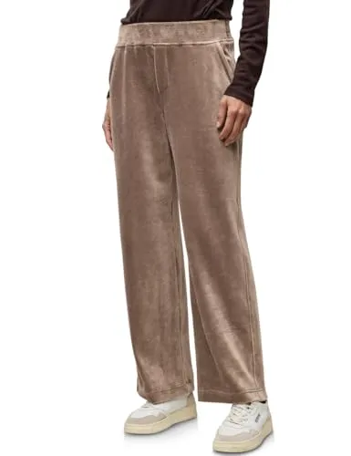Street One Damen 3716566 Straight Leg Cordhose, Silk Brown