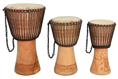 GEWA Kamballa 838013 Djembe - Handgefertigte afrikanische Trommel - Djemben, handgefertigt in Afrika, vorgestimmt auf europäisches Klima, ideal für Musikliebhaber und Profis.