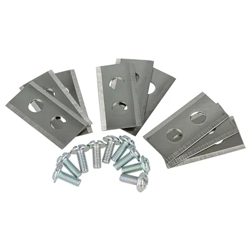 vhbw 9x Ersatz-Messer kompatibel mit Worx Landroid WA0176, WA0190, WG754E, WG791E Rasenmäher - Ersatzklinge Silber, Stahl