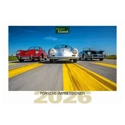 Motor Klassik Kalender 2026 - Kalender mit 14 Seiten, ideal für Auto- und Motorsport-Liebhaber, bringt die Faszination klassischer Fahrzeuge ins Jahr 2026.