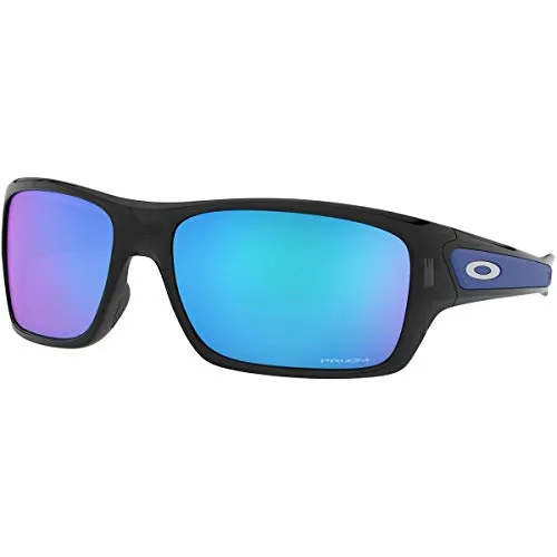Oakley Turbine Black Ink / Prizm Sapphire Sportbrille - Sportbrille mit rutschfestem Unobtainium und Prizm Sapphire Gläsern für optimale Sicht und Sicherheit, ideal für aktive Lebensstile.