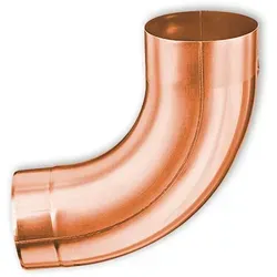 Rohrbogen 85° Grömo mit Einzug aus Kupfer, Ø 76mm von GROMO