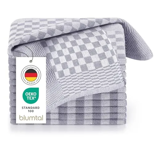 Blumtal Geschirrtuch Premium Geschirrhandtücher in 50 x 70 cm, (Set, 5-tlg., 5, 10 oder 20 Geschirrtücher), 100% Baumwolle, Oeko-TEX® Zertifiziert
