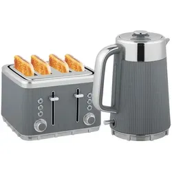 HOMCOM Wasserkocher Toaster Set 1,7L 2200W