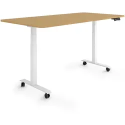 ESMART Germany EZX-132WBA Ergonomischer Steh-Sitz-Schreibtisch 160x80cm - Der ESMART höhenverstellbare Schreibtisch vereint Funktionalität und Eleganz. Stufenlos elektrisch höhenverstellbar von 65,5 bis 130,5 cm, ideal für eine flexible Arbeitsweise und verschiedene Körpergrößen. Integrierte Aktivitätserinnerung für gesunde Arbeitsgewohnheiten.