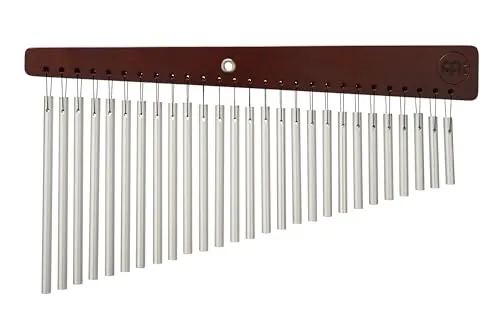 Meinl Percussion Vintage Series Chime - Kleines Musikinstrument mit 27 Klangstäben - 1-reihig - Holz und Aluminium, Braun und Silber (CH27VWB)