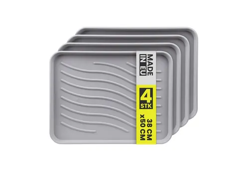 Bestlivings Schuhabtropfschale mit 2,5 cm hohem Rand (4-tlg)