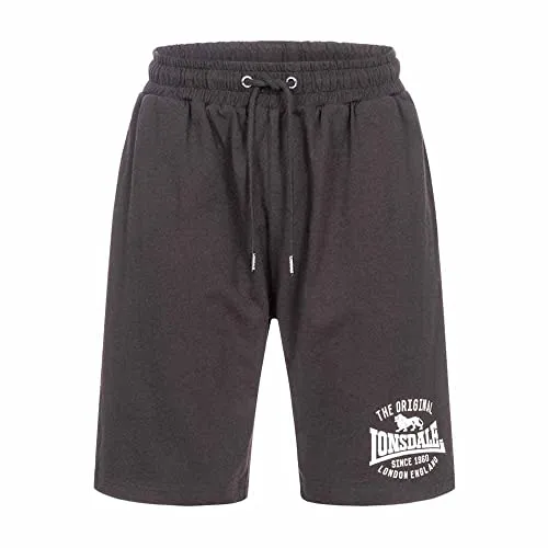 Lonsdale Sweatshorts TRAPRAIN - Bequeme Jersey-Shorts - Shorts aus weichem Jersey mit lockerer Passform für höchsten Tragekomfort, elastischem Bund mit Kordelzügen und praktischen Taschen für Handy und Schlüssel.