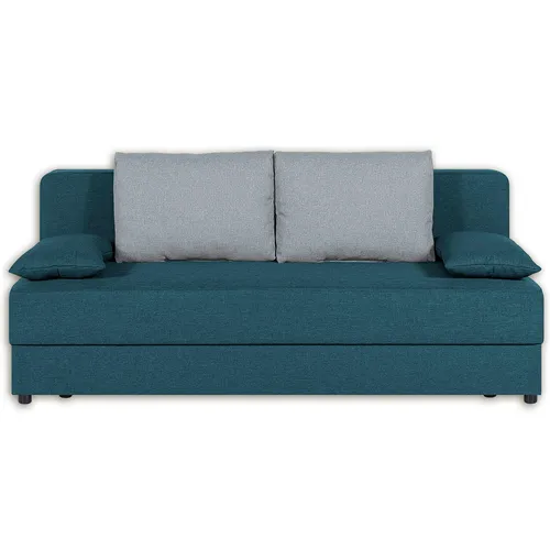 Schlafsofa Petrol mit Staukasten in türkis von Roller