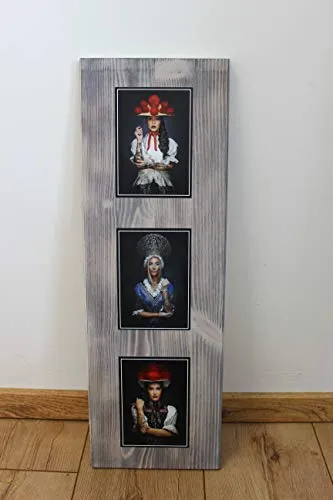 JOKA International - Black Forest Schwarzwaldbilder auf Holz „Britta“ 60 x 20 x 1.5 cm Design trifft Geschichte, eine perfekte Kombination aus modern und rustikal. (Originale von Sebastian Wehrle)