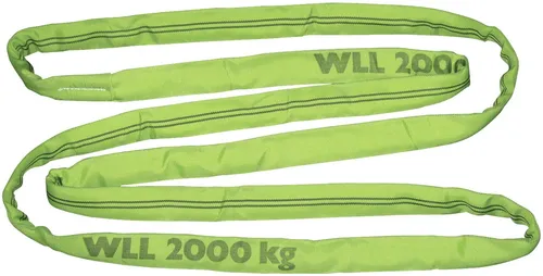 KERBL Rundschlinge Länge 3,0 m, Zugkraft direkt 2,0 t, grün, doppelt ummantelt, 37726 000000000001054914