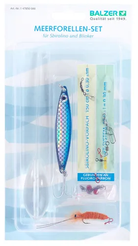 Balzer Meerforellen Set Sbirolino 20 g, Fluorocarbon Vorfach, Liftsystem & mehr