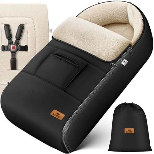 Kidiz® Babyfußsack – Winterfußsack für Babyschalen