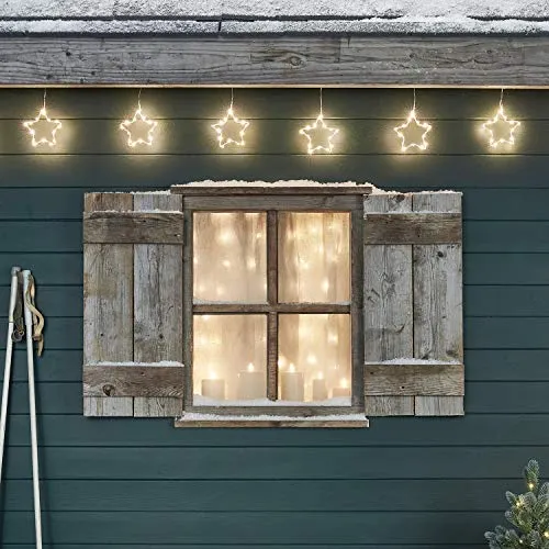 Lights4fun LED-Girlande 90er LED Sternen Girlande - Weihnachtsbeleuchtung mit 90 energieeffizienten LED-Sternen, perfekt für eine stimmungsvolle Dekoration in der Weihnachtszeit.