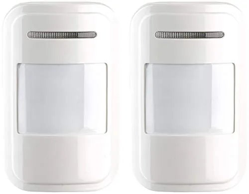 VisorTech Zubehör zu Alarmanlage Garage: 2er-Set Funk-PIR-Sensoren für Alarmanlage XMD-4200/4400.pro/5400.WiFi (drahtloses Funk-Alarmanlage, Bewegungsmelder außen mit Alarm)