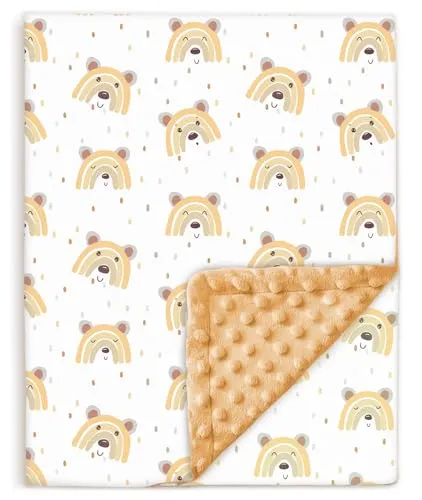 Babydecke - Kinderbettdecke - Baby Bettdecke Aus Weicher Oeko-tex Baumwolle - 100x135 - Kuscheldecke Kinder - Geburtsgeschenk Junge Mädchen - Babydecke Mit Noppen - Baby Bettwäsche - Baumwolldecke