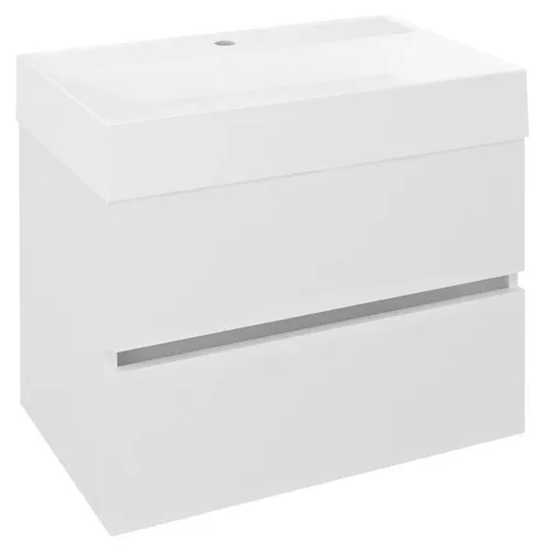 Sapho Waschbeckenunterschrank ODETTA 67x50x43,5 cm, weißer Glanz - Eleganter Waschbeckenunterschrank aus der Serie ODETTA, mit Soft Close Funktion für leises Schließen. Ideal für ein modernes Badezimmer, platzsparend und stilvoll.