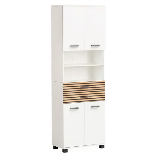 Schildmeyer Hochschrank Katta, 59 cm mit Akustikprint in weiß von Roller