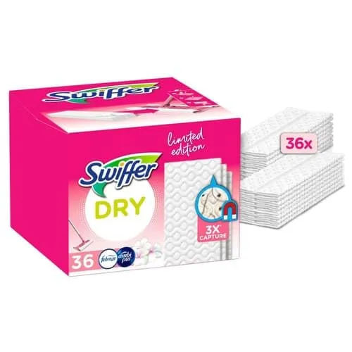 Swiffer Pink Limited Trocken Wischtücher Nachfüllpackung (36 Stk)