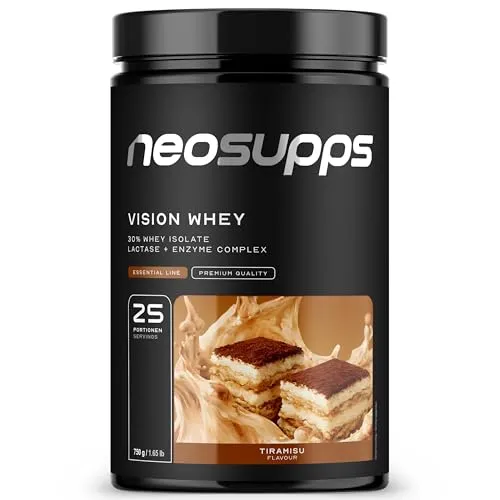 Neosupps Vision Whey Tiramisu 750g – Hochwertiges Eiweißpulver für Muskelaufbau