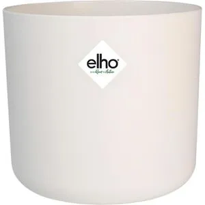 elho B.for Soft Übertopf, weiß, Ø 25 x 23 cm, aus Kunststoff, für innen