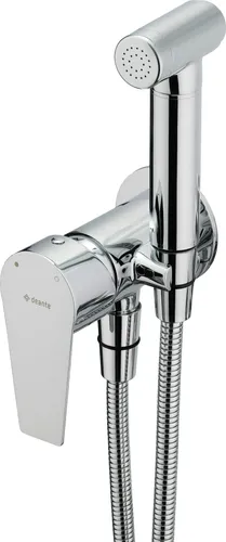 Bidetarmatur mit Handbrause - Unterputzmontage - Hochwertige Bad- & Duscharmatur aus Messing mit Rückschlagventilen, ideal für eine sichere und hygienische Nutzung. Einhebelmischer mit 4-9 l/min Durchflussklasse für effizienten Wasserverbrauch.