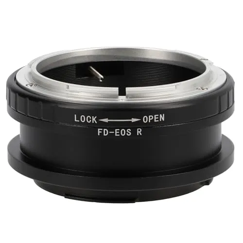 Objektivadapter Canon FD Bajonett an Canon EOS R Mount FD-EOS R - Objektivadapter für Canon FD Objektive, ermöglicht die Nutzung von Vintage-Objektiven auf modernen EOS R Kameras für kreative Fotografie.