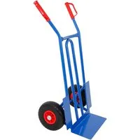 PROREGAL® Sackkarre RHINO XL - Traglast 250kg, 104x60x50cm - Sackkarren für Umzüge und Transporte, belastbar bis 250kg. Mit extra breiter 40cm Schaufel und pannensicheren Rädern für reibungslosen Transport.