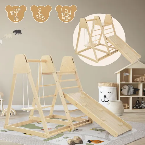 Joyz Klettergerüst Indoor Holz Spielplatz für Kinder